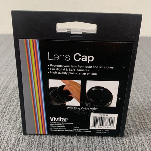 Vivitar Series 1 Lens Cap 62mm Black Snap on For Digital & SLR Cameras - Picture 3 of 9